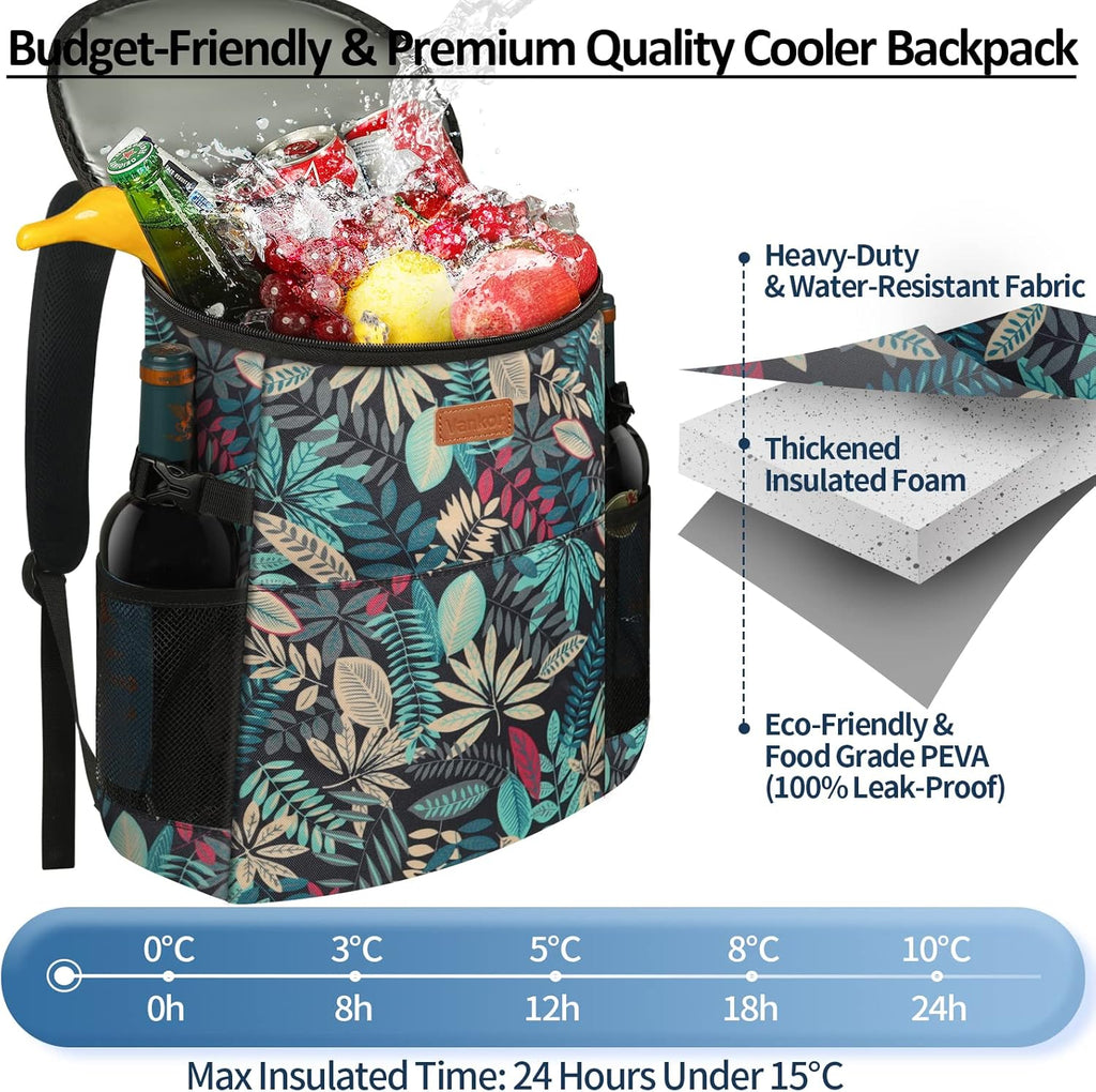 Vankor Camping Cooler Backpack Insulated Waterproof