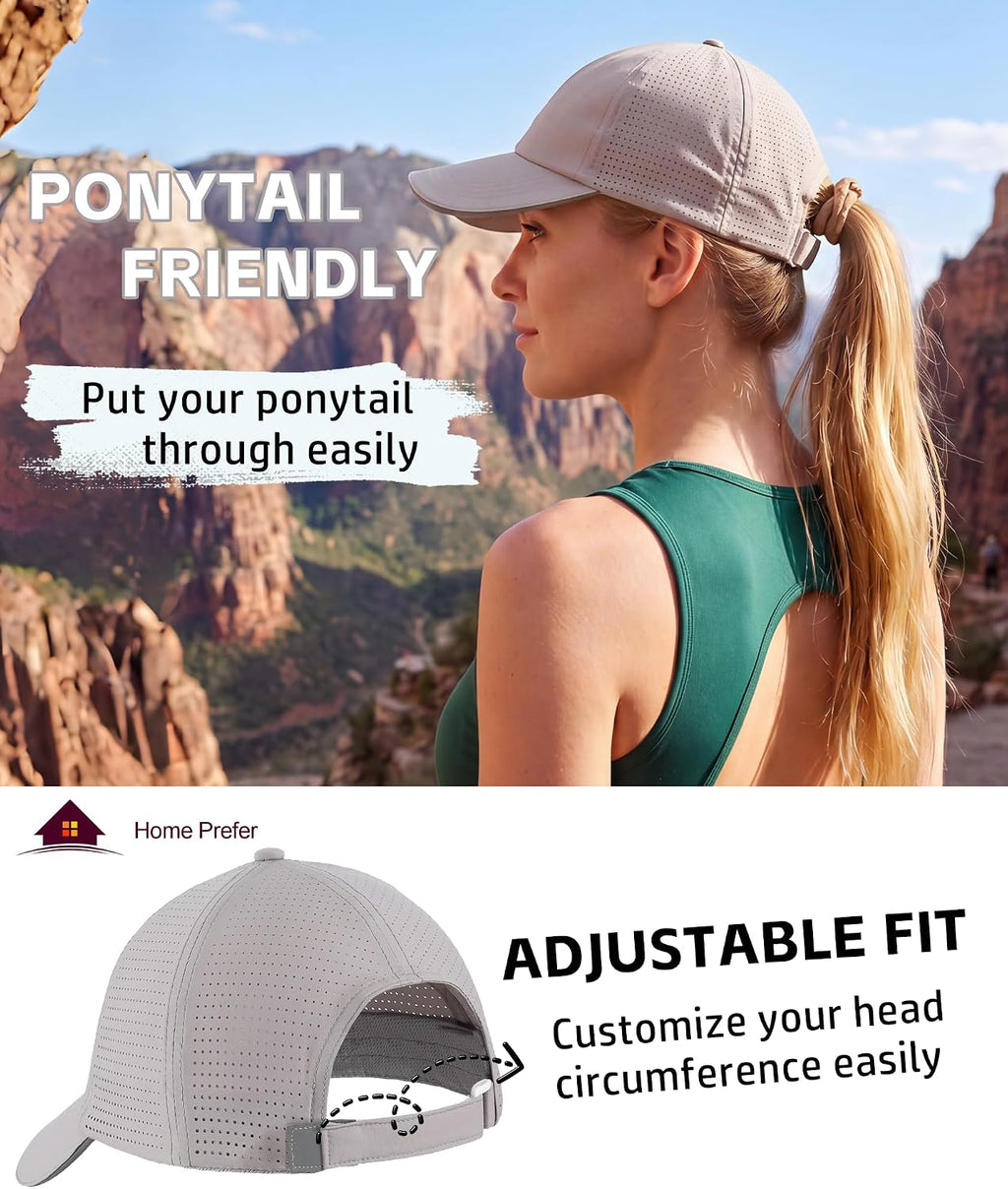 Home Prefer Reflective Water Repellent Quick Dry Airy UPF50+ Sun Hat for Men Women Outdoor Sports Baseball Caps Unisex