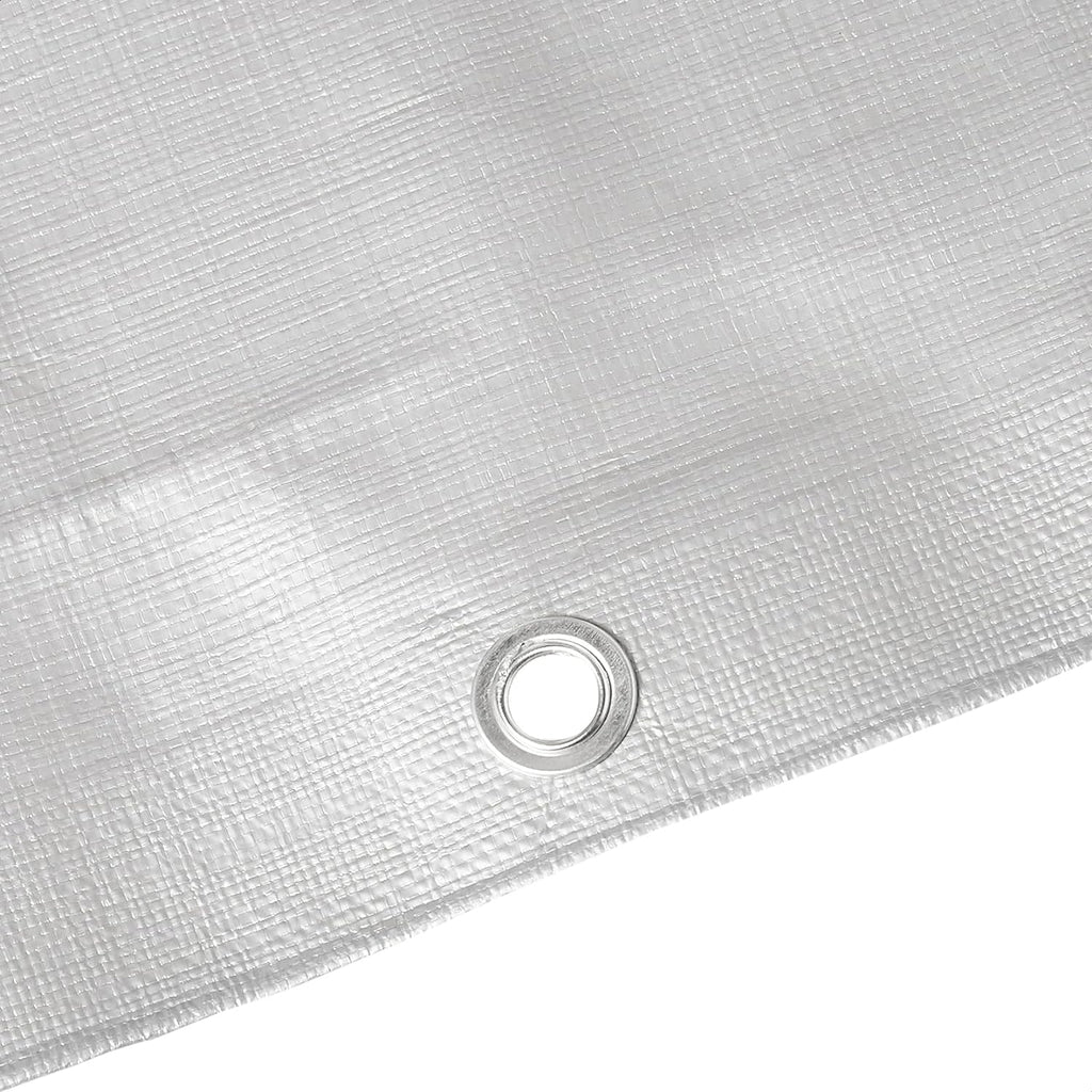 Amazon Basics Multi Purpose Waterproof Poly Tarp Cover with Grommets, 20 x 20 ft, 10MIL Thick, Brown/Silver, 1-Pack