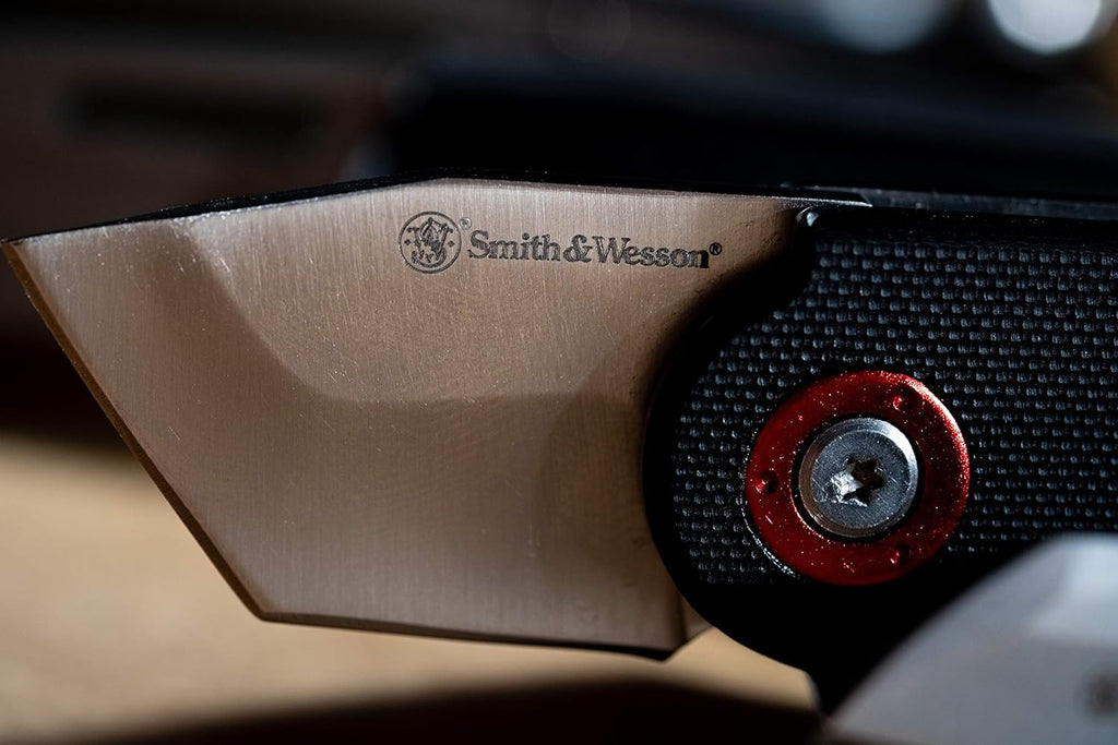 Smith & Wesson Benji Folding Knife with Bottle Opener, Money Clip, 1.5"-3.5" Stainless Steel Blade, For Tactical, Survival, and Everyday Carry
