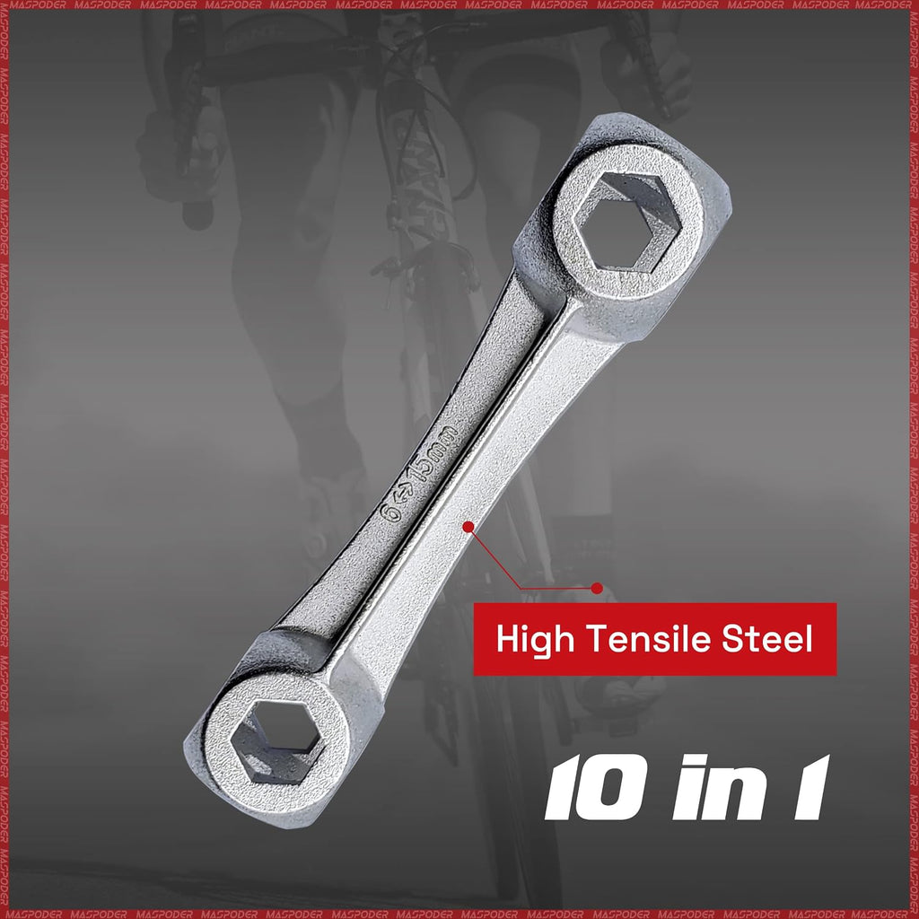 Bike Tool Kit, Repair Kit with Frame Bag, Mini Pump, Multitool, Tire Lever Patches Bicycle Accessories Set for Adult Bikes Road Mountain MTB