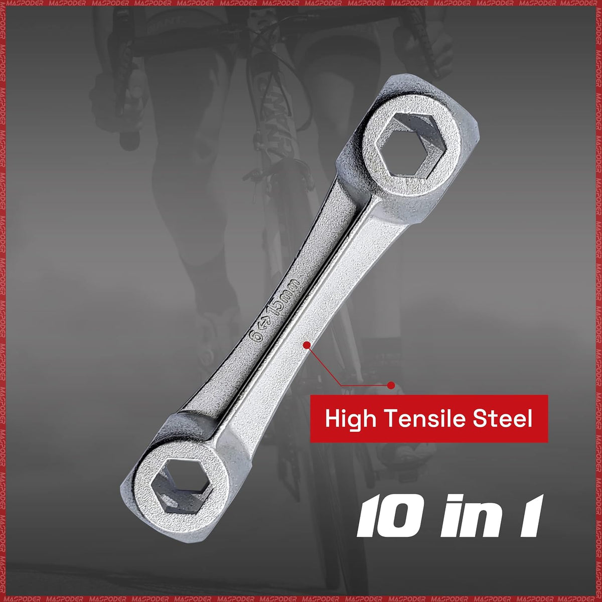 Bike Tool Kit, Repair Kit with Frame Bag, Mini Pump, Multitool, Tire Lever Patches Bicycle Accessories Set for Adult Bikes Road Mountain MTB