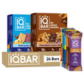IQBAR Clean Protein Bars, Low Sugar Keto, Fruit + Chocolate Pack 24-Count
