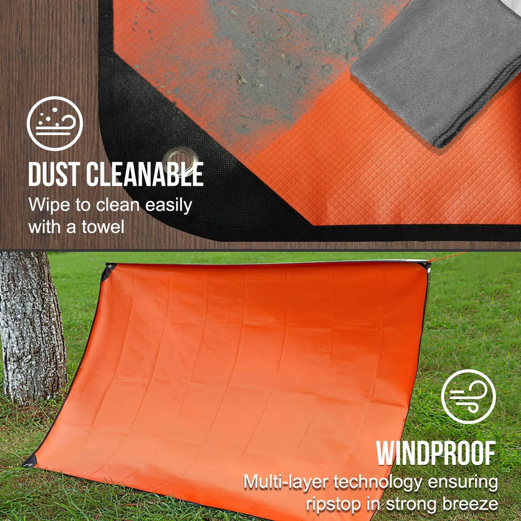 LYN Heavy Duty Emergency Blanket Survival Gear Waterproof Insulated Blanket Emergency Tarp for Camping, Hiking, Bushcraft