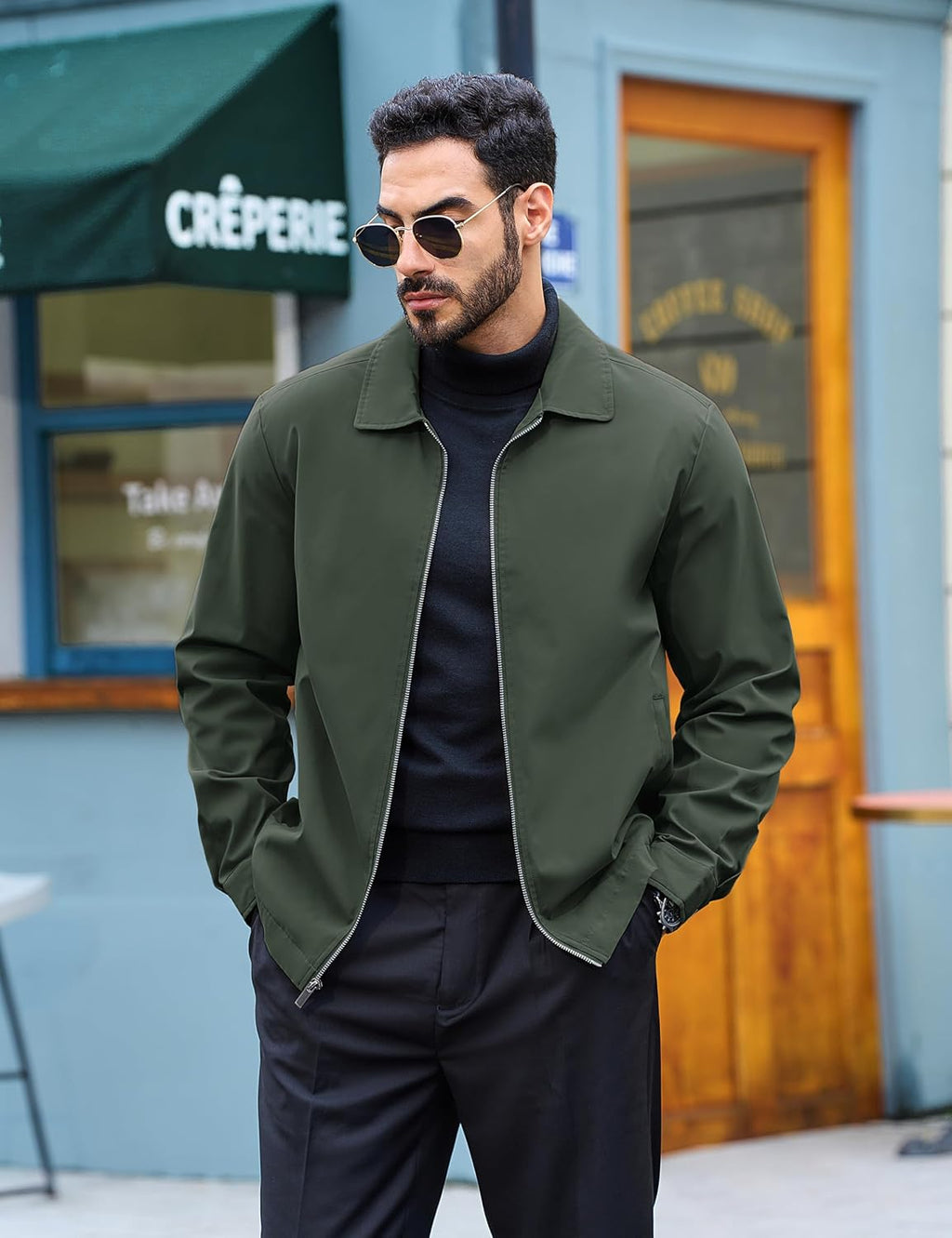 TACVASEN Men's Lightweight Jacket Fall Water-repellent Windbreaker Jackets