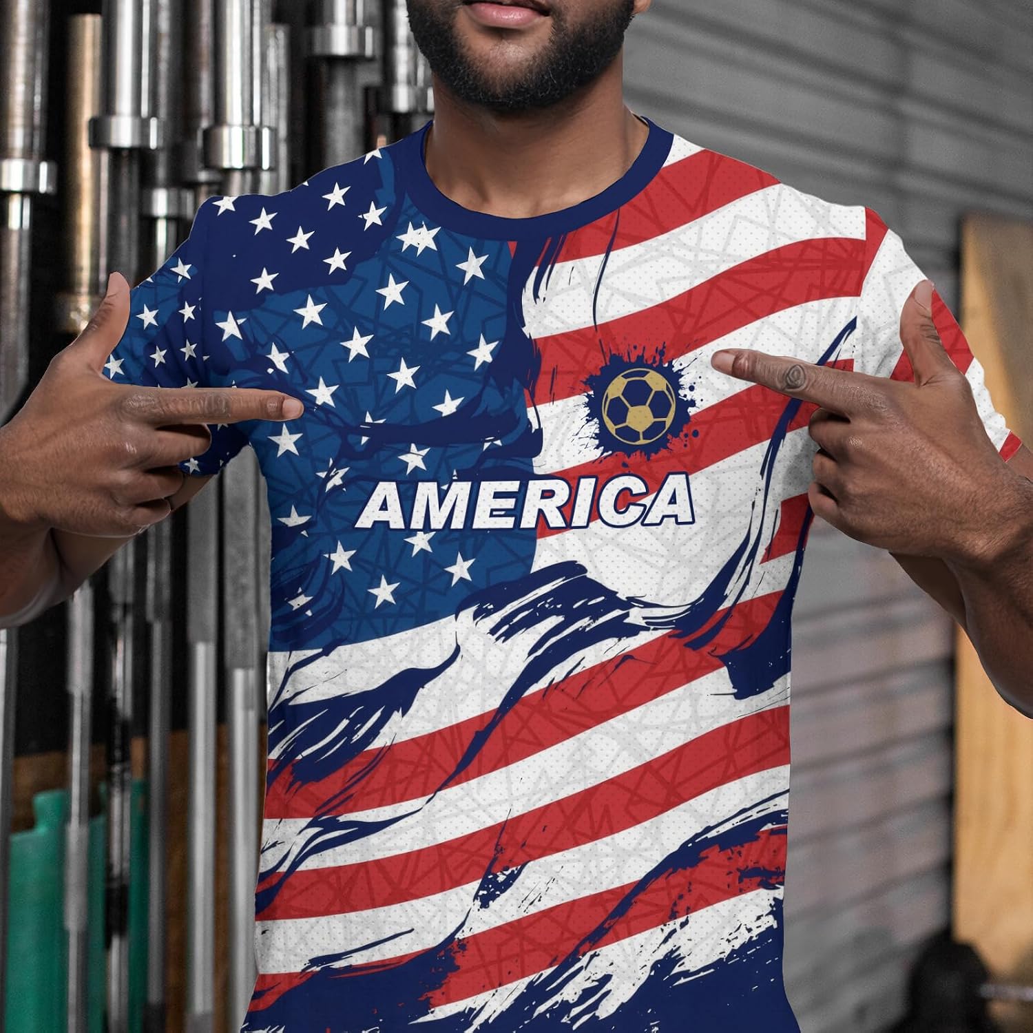 Mens Soccer Jersey Men's Clothing Short Sleeve Top Adult Sports Fan T Shirts for Men Women