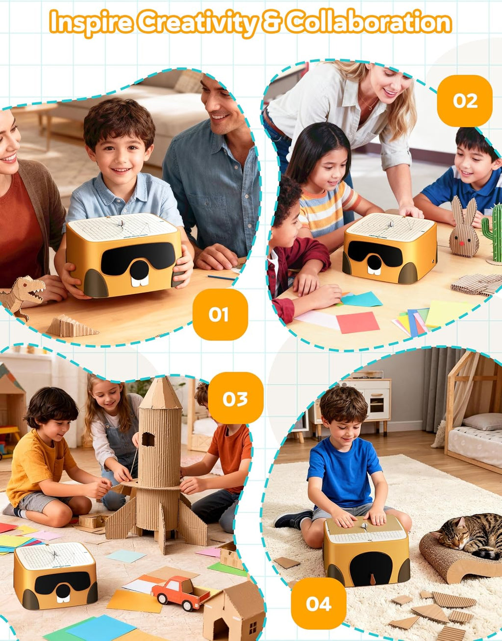 Cardboard Cutter for Kids, Safe DIY Cardboard Tool Kit