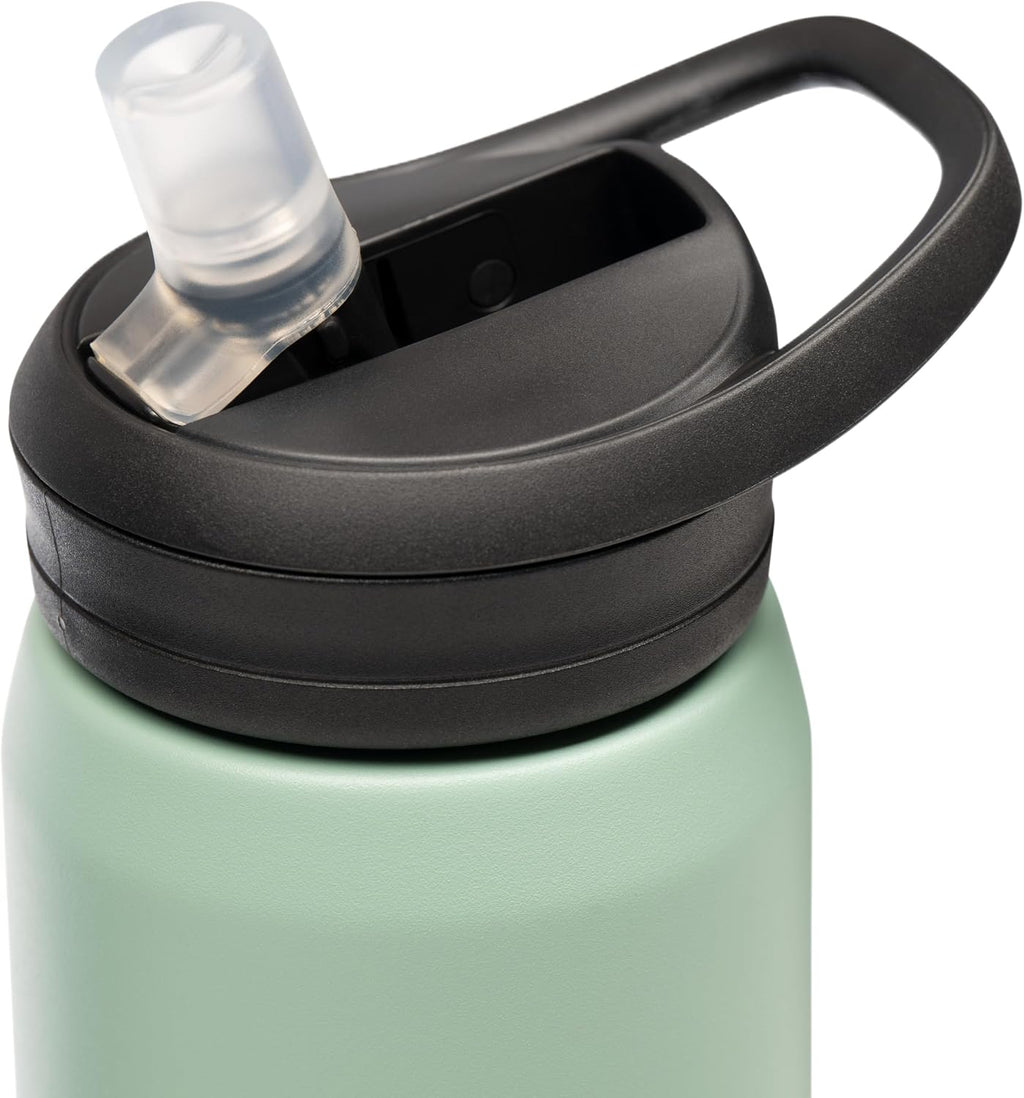 CamelBak Eddy+ Insulated Stainless Steel 25oz Water Bottle with Straw, Leakproof Cold Hydration Bottle, Seafoam