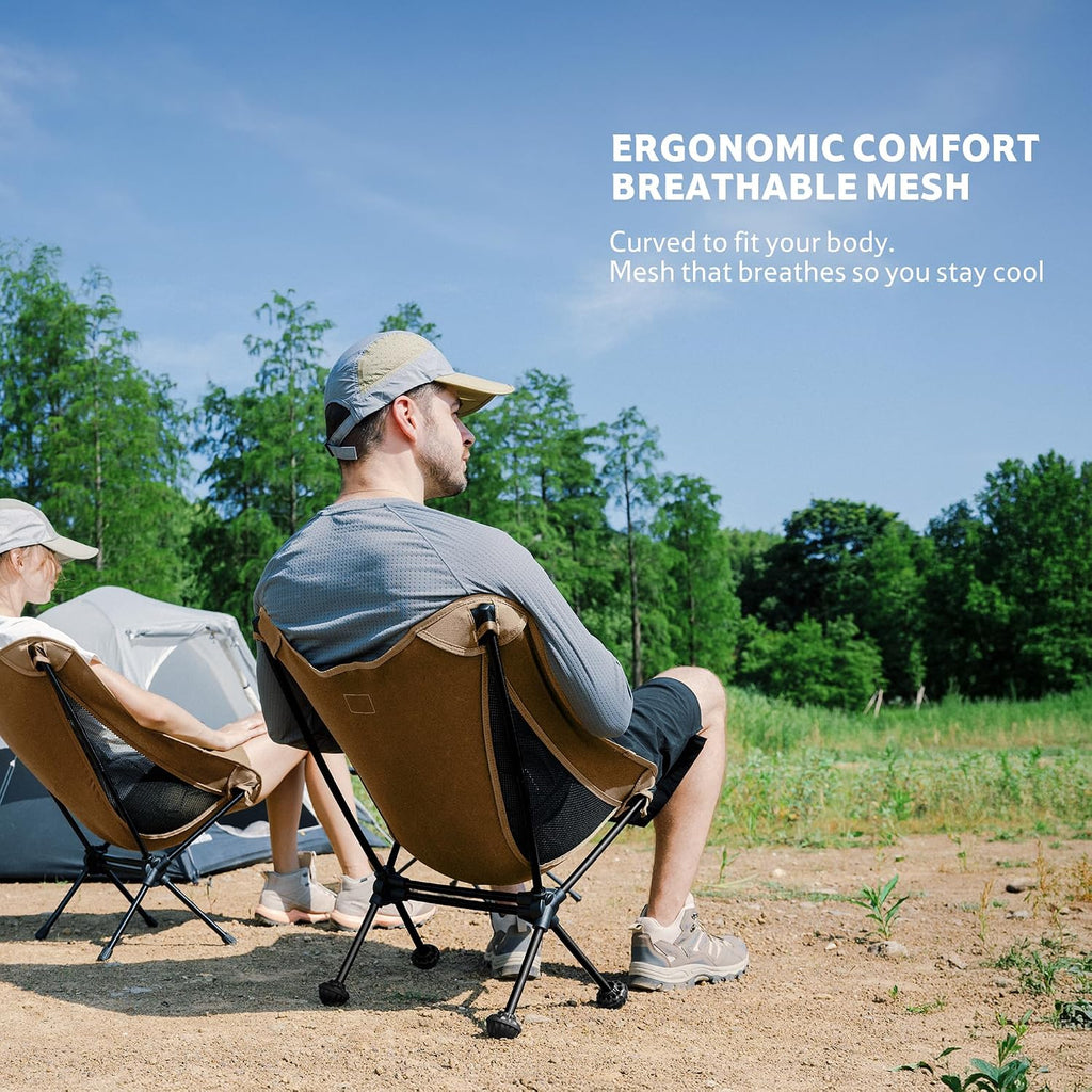 Naturehike YL08 Ultralight Camping Chair — Only 2.12 LBS, Anti-Sinking Feet