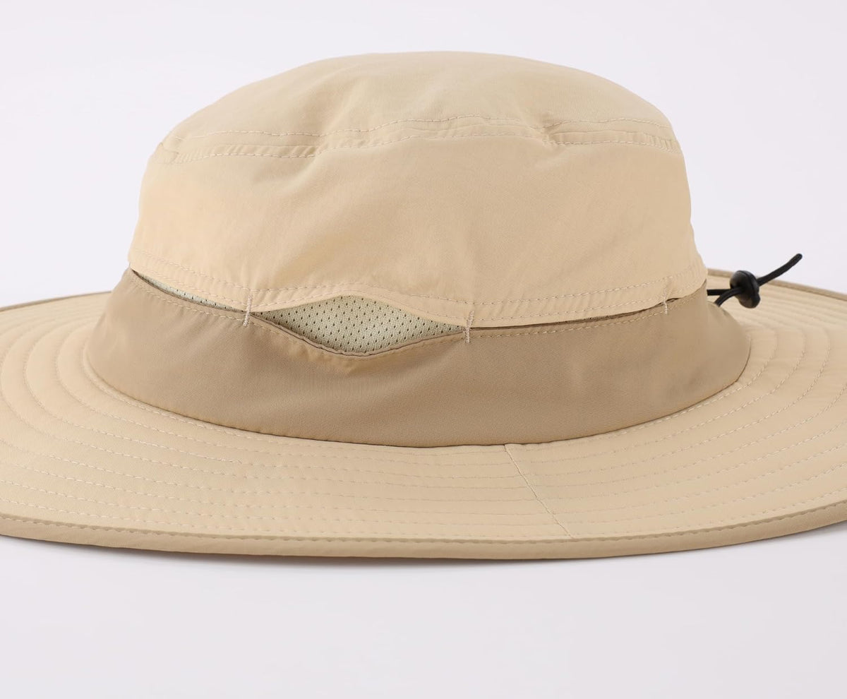 Connectyle Wide Brim Sun Hat for Men Women UPF 50+ Breathable Fishing Hat with Neck Flap Outdoor Hiking Safari Bucket Hats