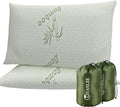 Camping Pillow for Sleeping 2 Pack,Filled in Shredded Memory Foam