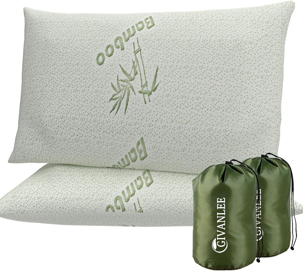4 Pack Camping Pillow for Sleeping,Memory Foam Travel Pillow