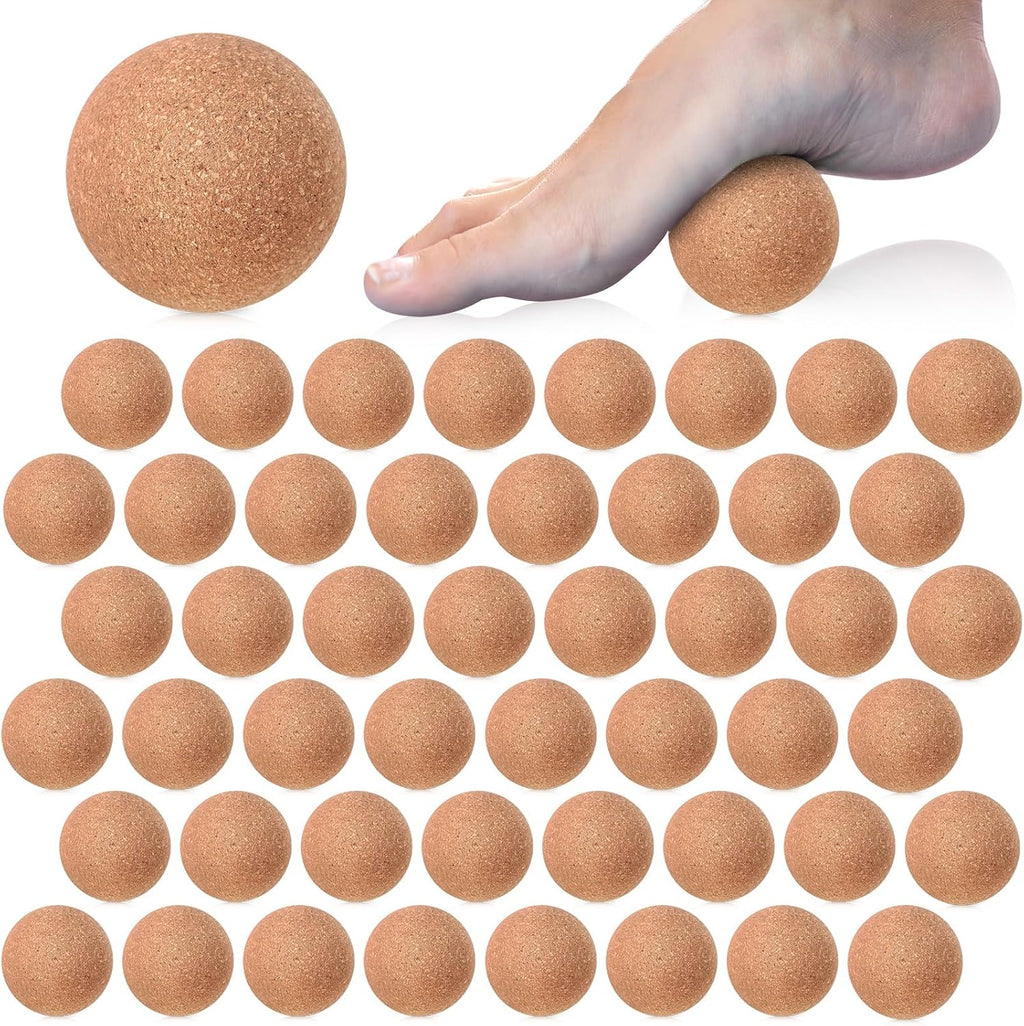 Seenelling 20 Pcs Cork Massage Ball Myofascial Release Therapy, 2 Inch