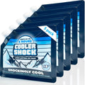 Cooler Shock Reusable Ice Packs for Cooler - Long Lasting Cold Freezer Packs for Coolers and Lunch Boxes - Cooler Ice Packs for Camping Gear, Fishing, Road Trips, Beach Must Haves