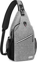MOSISO Small Sling Bag for Men, Crossbody Shoulder Chest Daypack Bag