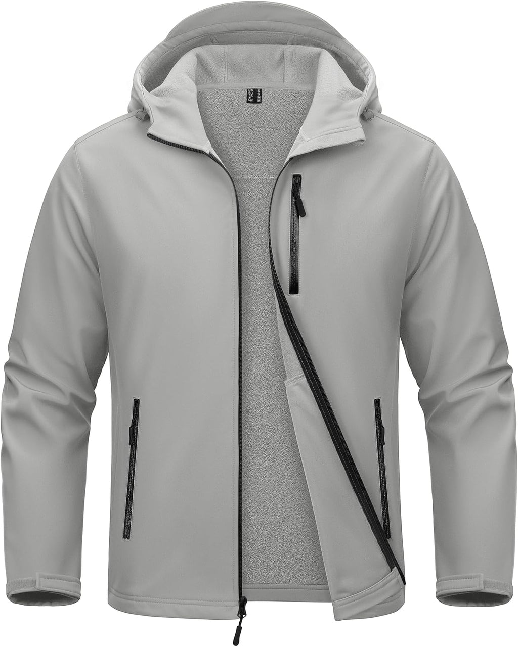MAGCOMSEN Men's Jacket Waterproof Fleece Lightweight Softshell Rain Coat