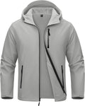 MAGCOMSEN Men's Jacket Waterproof Fleece Lightweight Softshell Rain Coat