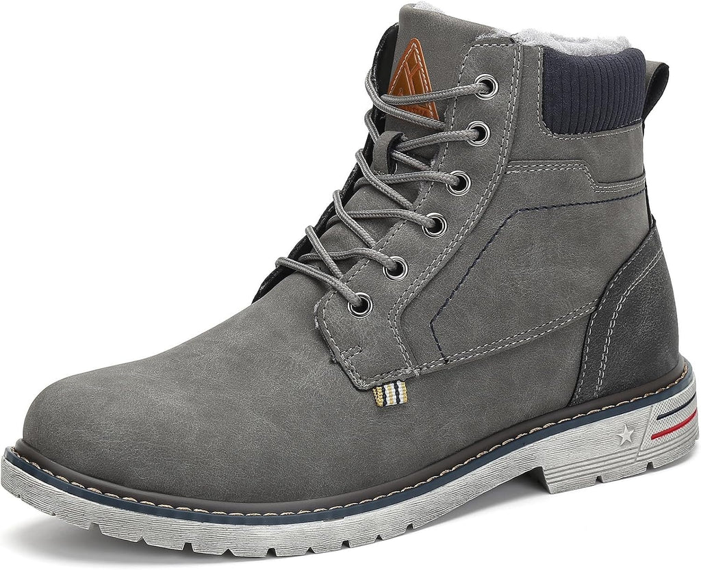 Mishansha Men's Waterproof Snow Boots, Warm Winter Boots
