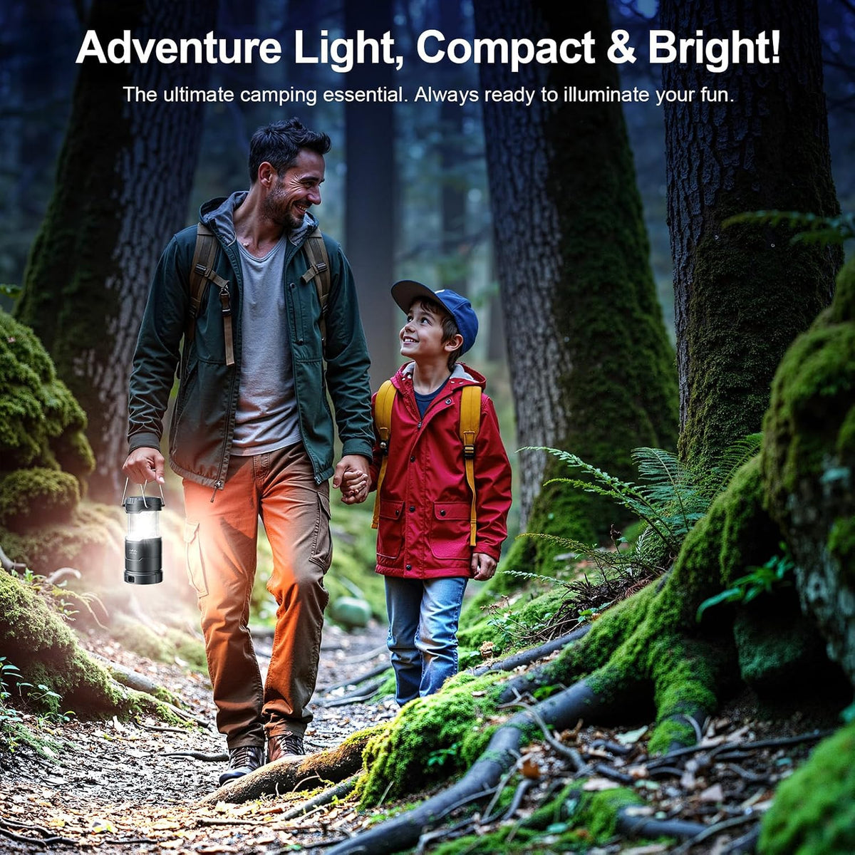 LETMY LED Camping Lantern for Power Outages, 3 Color Modes & Dimmable Battery Powered Lantern, IPX4 Waterproof & Collapsible, Lanterns Flashlight Survival Kits for Emergency Hurricane Hiking, 4 Pack