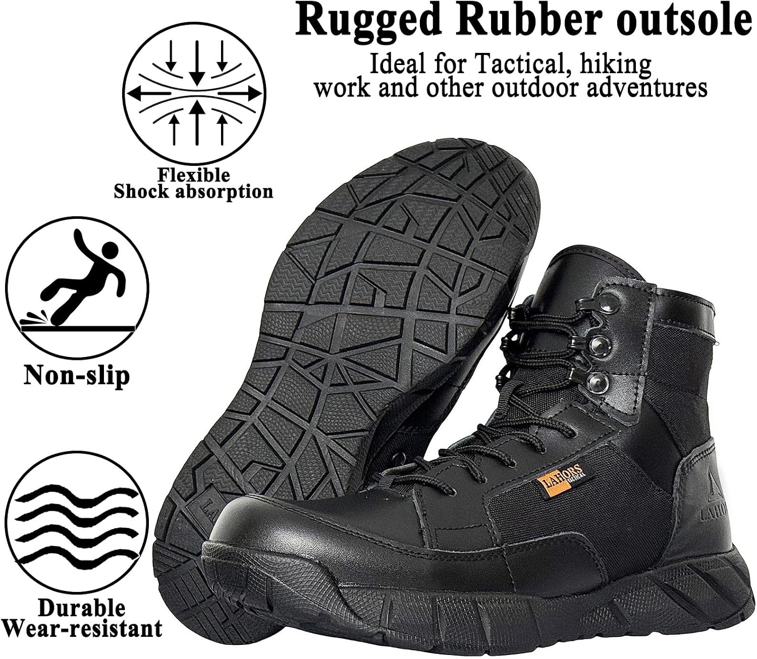 6 Inch Lightweight Mens Tactical Shoes Combat Boots Coyote Boots Military Training Lace Up Outdoor Hiking Breathable Army Shoe