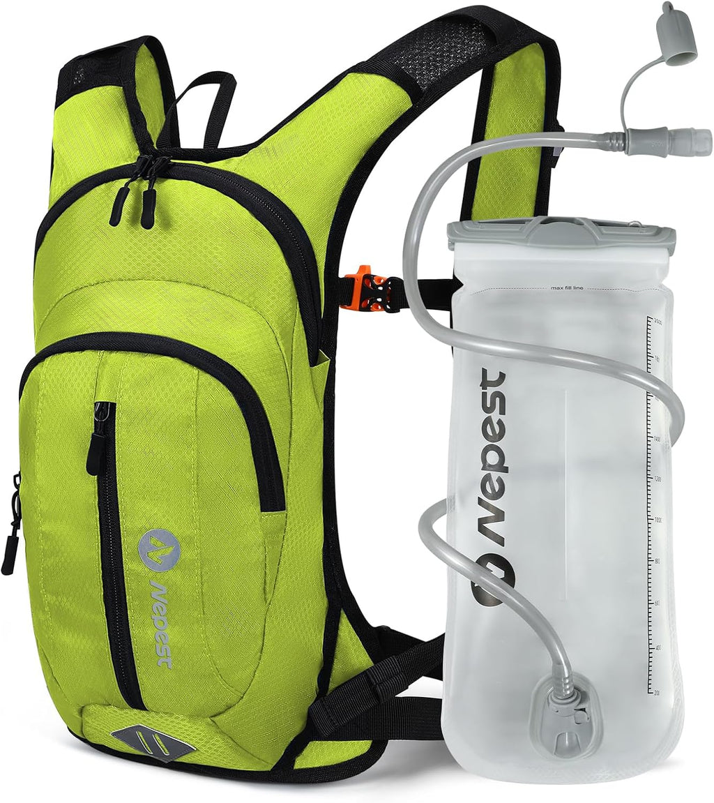 Nepest Hydration Pack Backpack with 2L Water Bladder Reflective Lightweight