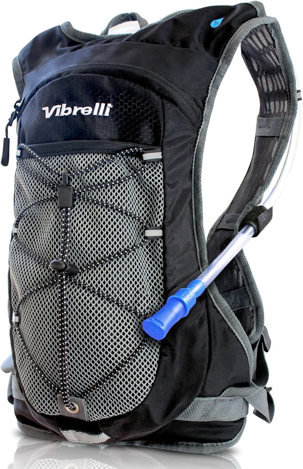 VibrelliVibrelli Hydration Backpack & 2L Hydration Bladder - High Flow Bite Valve - Hydration Pack for Cycling, Running, Hiking