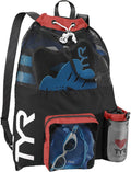 TYR Big Mesh Mummy Backpack, Charcoal/Red