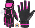 HANDLANDY Winter Work Gloves for Men Women, 3M Thinsulate Insulated Thermal Waterproof Skiing Hiking Cold Weather Gloves