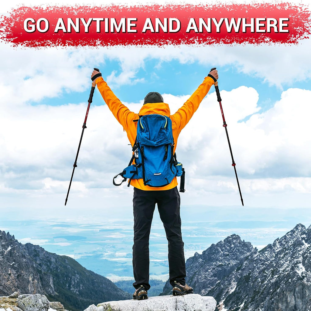 TheFitLife Durable 7075 Aluminum Trekking Poles, Walking Sticks for Hiking