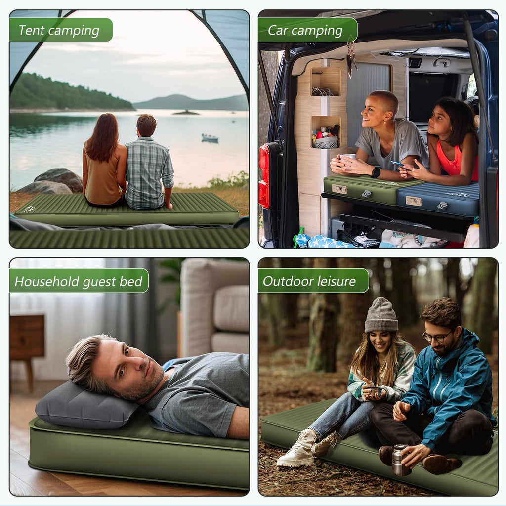 Self Inflating Sleeping Pad with Electric Pump