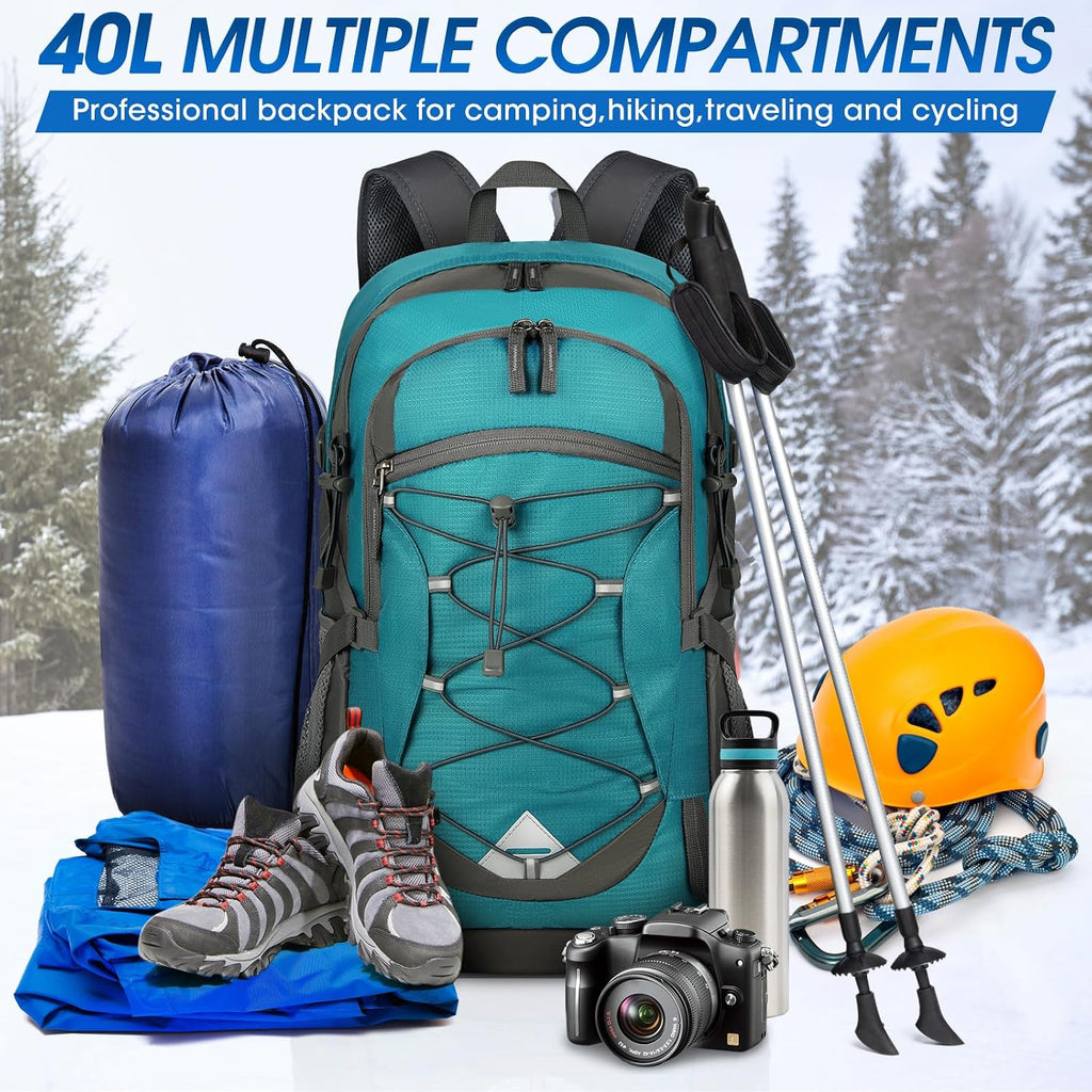 IGOLUMON Hiking Backpack 40L Packable Lightweight Camping Daypack Men Women
