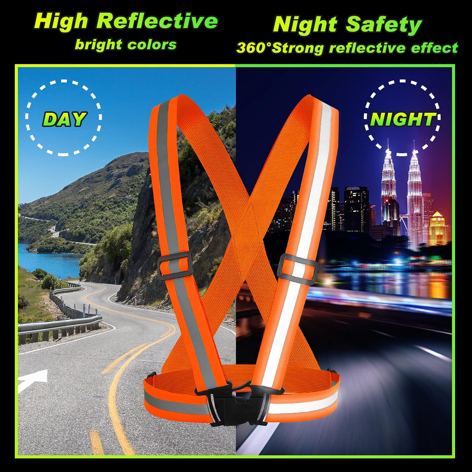 Hercicy Reflective Vest High Visibility Safety Vests Bulk