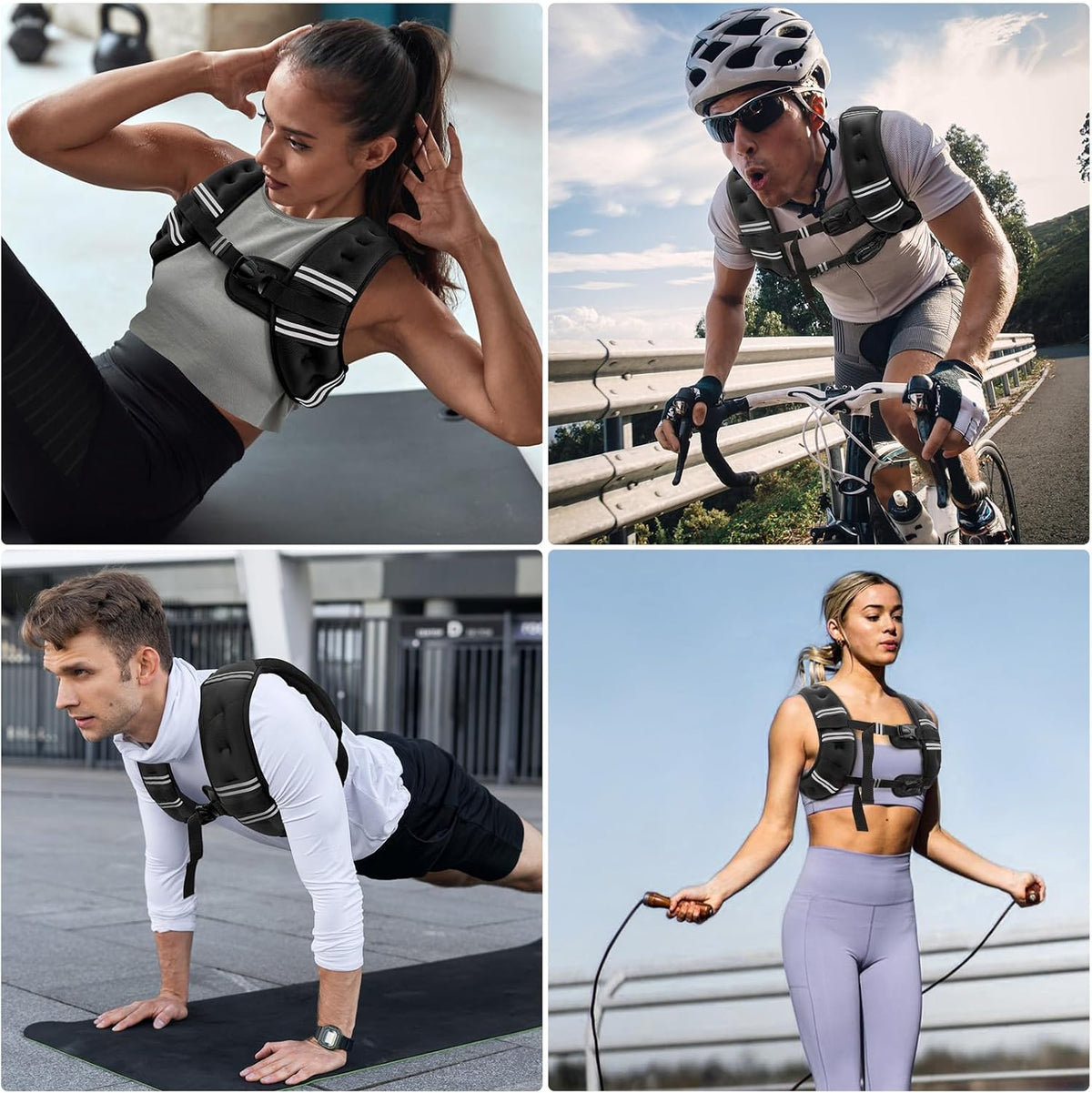 Zeerun Weighted Vest, 6/8/10/12/15/18/20/24/30LB for Men Women