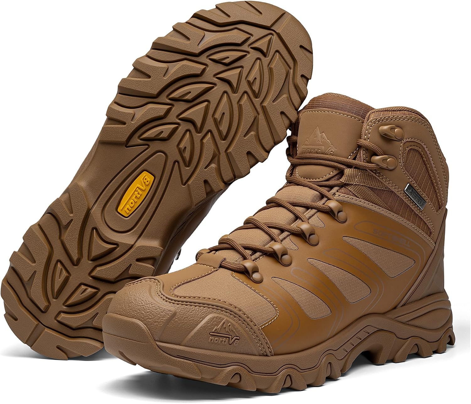 NORTIV 8 Men's Ankle High Waterproof Hiking Boots