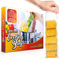Disposable Heat Resistant Cooking Bags – Multi-Use BPA-Free Plastic Food Bags Good For Poultry & Vegetables. For Cooking, Reheating, Microwave, Roasting, & Defrosting,– 50 Pack