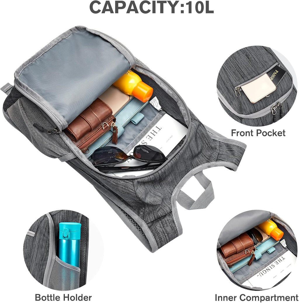 G4Free 10L/15L Hiking Backpack Lightweight Packable Hiking Daypack Small Travel Outdoor Foldable Shoulder Bag