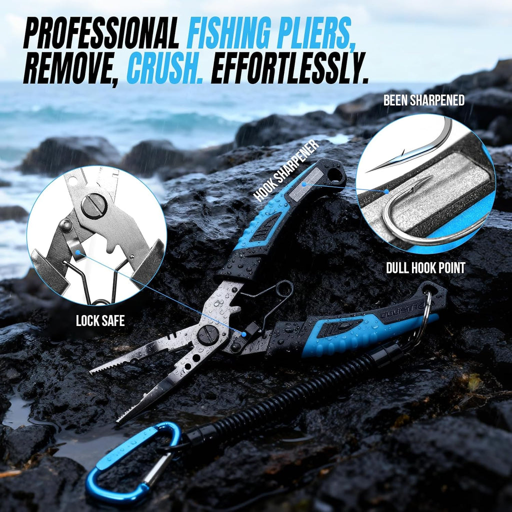 PLUSINNO Tackle Bag - Expandable Fishing Bag with fishing tools for Saltwater & Freshwater - Water Resistant Fishing Gear Shoulder Bag For Men, All-purpose Carrying Bags for Outdoors