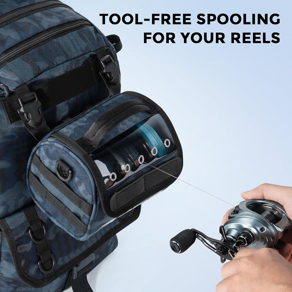 KastKing BaitSpace Line Bag Water Resistant Tackle Bag, Organize Spools