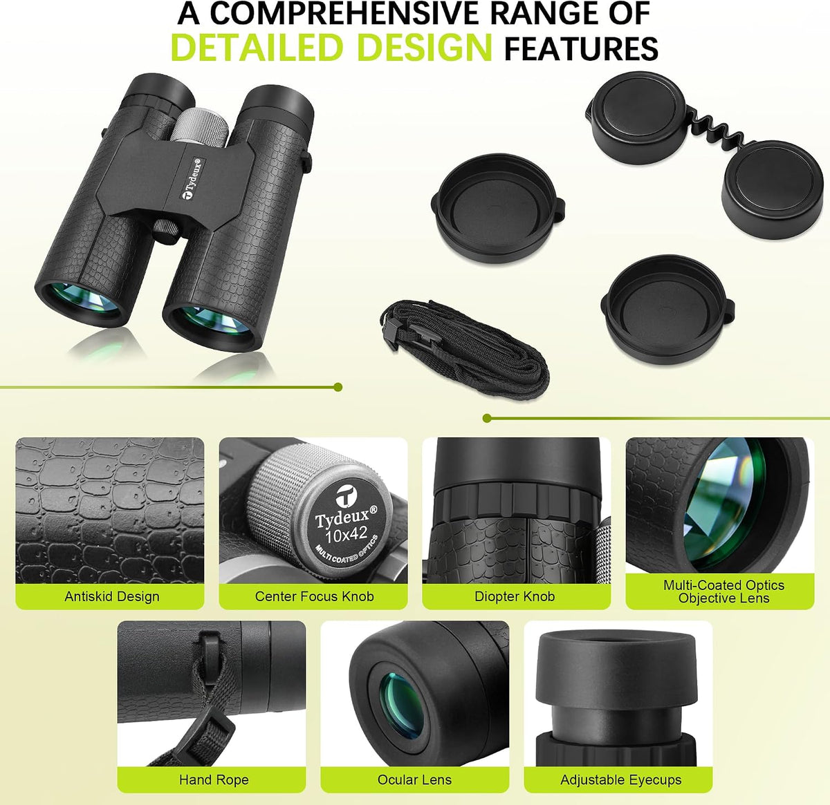 10x42 Binocular Compact Natural Binoculars, Bird Watching & Outdoors