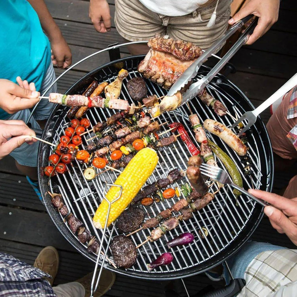 17" Heavy Cast Iron Fire Grate, Charcoal Grates Bottom Plate for Weber 22" Kettle, One-Touch, Master Touch, Bar-B-Kettle, Performer, BGE, Big Green Egg XL Charcoal Grill