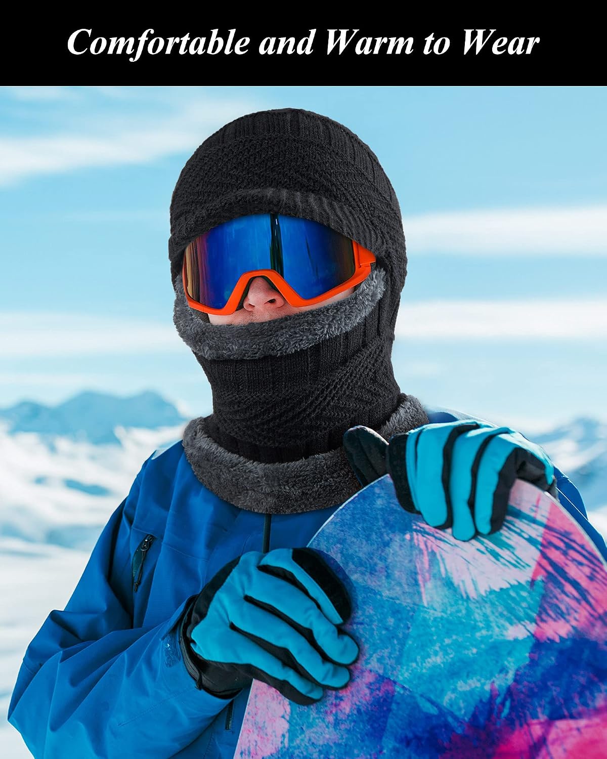 Syhood Winter Balaclava Ski Mask Fleece Lined