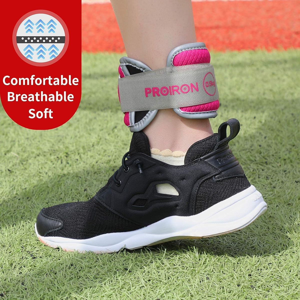 PROIRON Ankle Weights for Women, Leg Weights for Men, Ankle and Wrist Weights 2/4/6/8LBS，Reflective Arm Weights for Jogging，Gymnastics，Aerobics