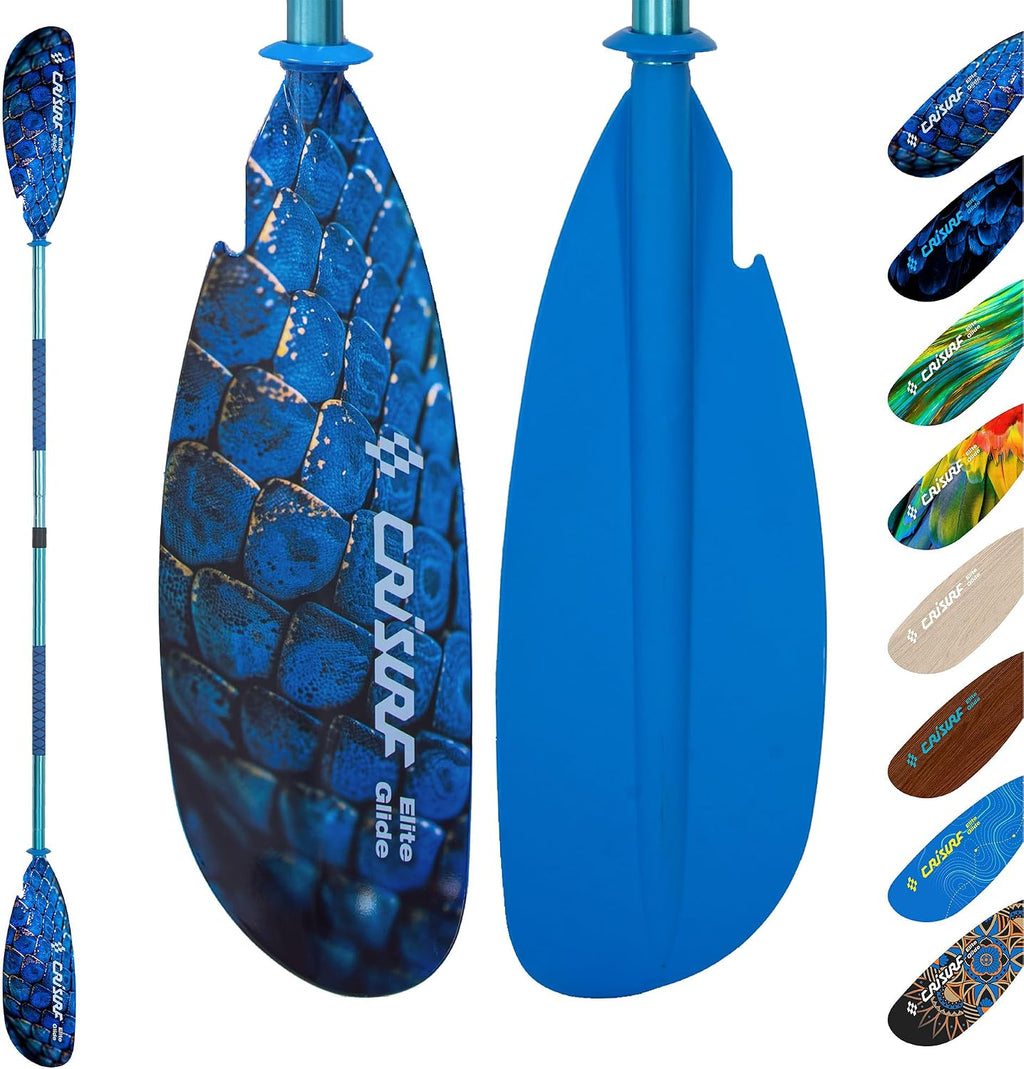 Adjustable Kayak Paddle, Detachable Lightweight Floating Oar with Ergonomic Grip and Drip Guards, Versatile Multi-Section Design for Kayaking and Paddle Boarding