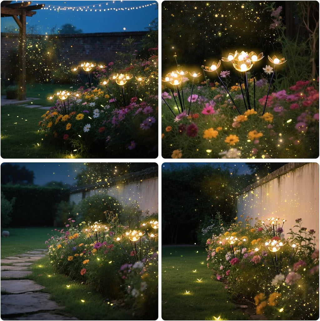 Solar Lights Outdoor, Solar Firefly Swaying Garden Decor Light (24LED)