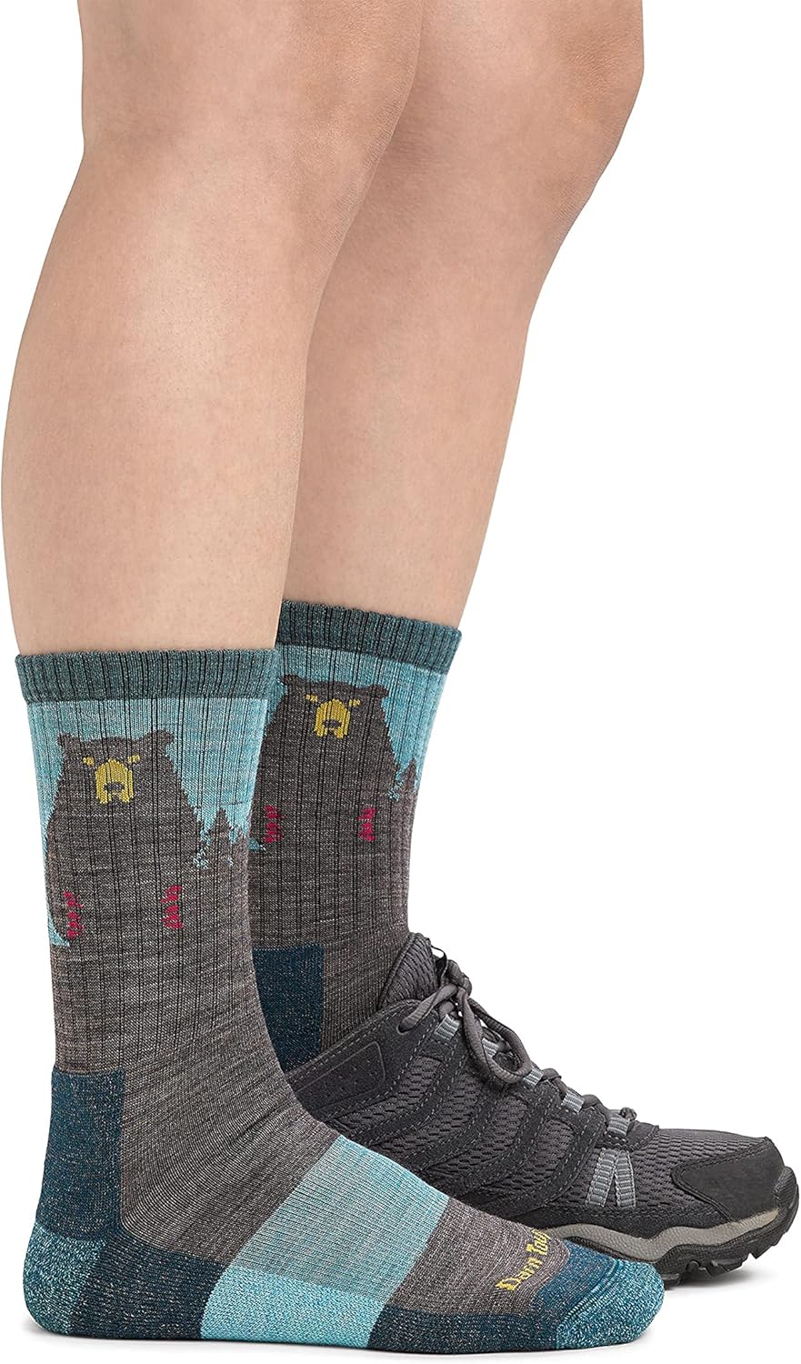 Darn Tough Women's Bear Town Micro Crew Lightweight with Cushion Sock (Style 1970) -