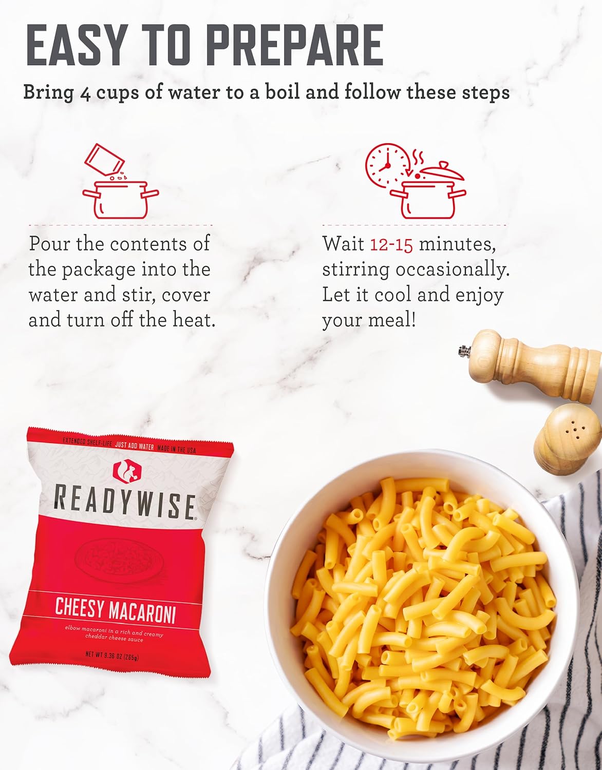 READYWISE Emergency Food Supply 3 Month | 894 Servings