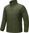 TACVASEN Mens Lightweight Softshell Jacket Fleece Waterproof Windbreaker