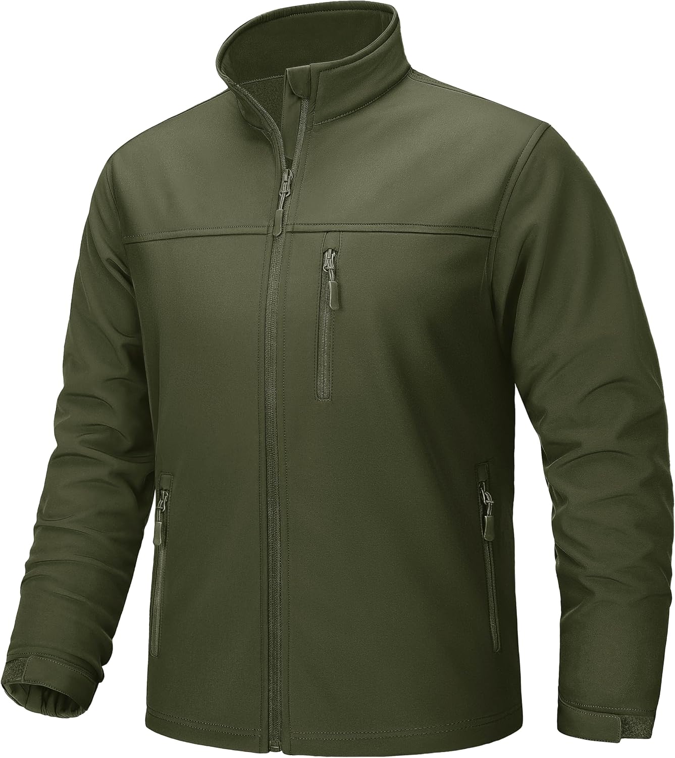 TACVASEN Mens Lightweight Softshell Jacket Fleece Waterproof Windbreaker