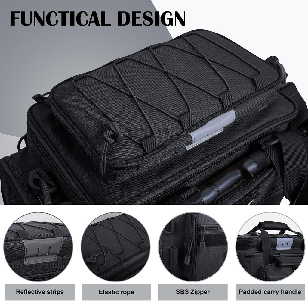 Goture Fishing Tackle Bag, Freshwater Saltwater Large Fishing Bag