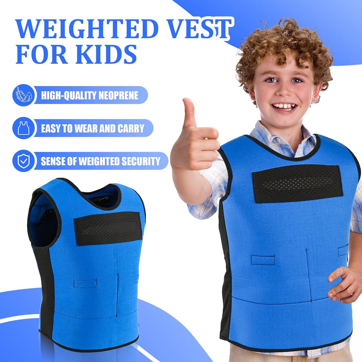 Weighted Vest for Kids,Neoprene Compression Vest